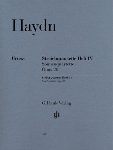 Joseph Haydn: Streichquartette IV - String Quartets 4 - kwartety smyczkowe słoneczne op. 20 - nuty na kwartet smyczkowy