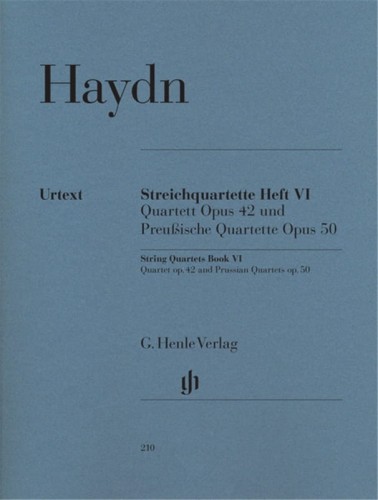 Joseph Haydn: Streichquartette VI - String Quartets 6 - kwartety smyczkowe op. 42 i pruskie op. 50 - nuty na kwartet smyczkowy