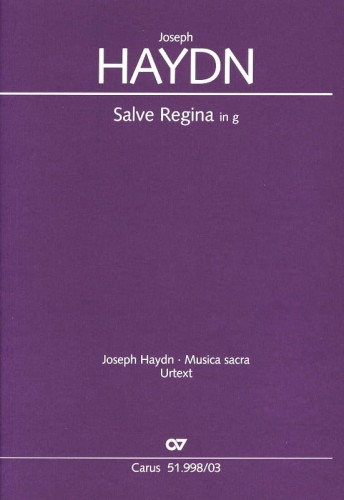 Joseph Haydn: Salve Regina g-moll Hob. XXIIIb:2 (vocal score) - nuty na głosy solowe lub chór SATB i organy