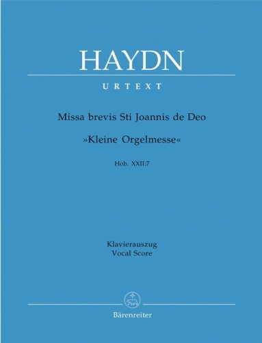 Joseph Haydn: Missa brevis Sti Joannis de Deo Hob. XXII:7 - Kleine Orgelmesse - Little Organ Mass - Mała Msza Organowa B-dur - nuty na chór SATB z fortepianem