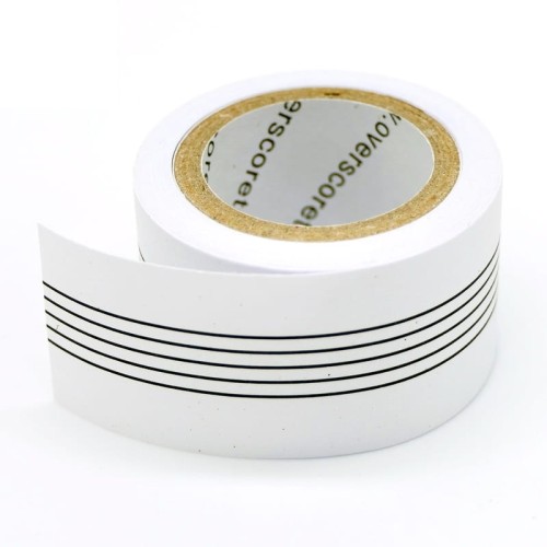 Overscore removable manuscript tape - wielorazowa taśma z pięciolinią do naklejania na nuty 5mx2,5cm