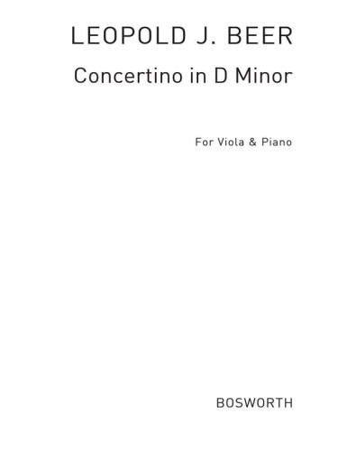 Leopold J. Beer: Concertino in D minor op. 81 for Viola and Piano - concertino d-moll - nuty na altówkę i fortepian