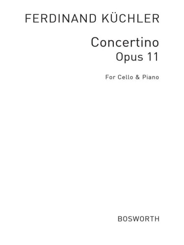 Ferdinand Küchler: Concertino G-dur op. 11 - nuty na wiolonczelę i fortepian