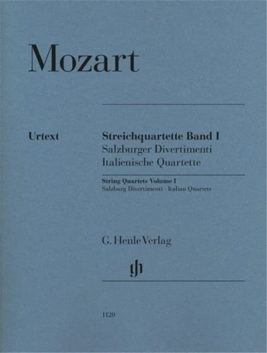 Wolfgang Amadeus Mozart: Streichquartette I - String Quartets 1 - kwartety smyczkowe - nuty na kwartet smyczkowy