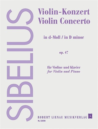 Jean Sibelius: Violin-Konzert d-moll op. 47 fur Violine and Klavier - koncert skrzypcowy d-moll - nuty na skrzypce i fortepian