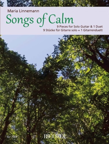 Maria Linnemann: Songs of Calm - 9 Pieces for Solo Guitar & 1 Duet - nuty na gitarę klasyczną