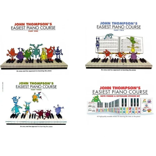 John Thompson's Easiest Piano Course - zestaw do nauki gry na pianinie dla dzieci