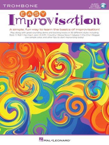 Easy Improvisation: Trombone (+ audio online) - szkoła improwizacji solo lub w zespole dla początkujących - nuty na puzon