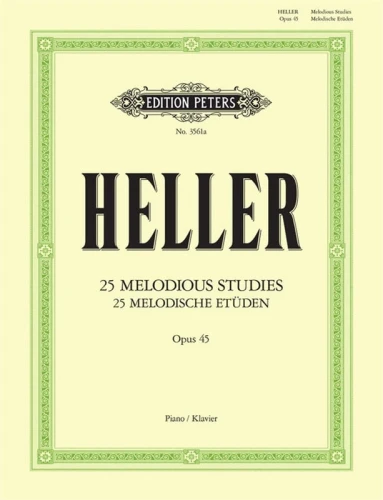 Stephen Heller: 25 Melodische Etuden - 25 Melodious Studies op. 45 - nuty na fortepian