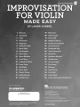 Improvisation for Violin Made Easy - Laurie Gabriel (+ audio online) - podstawy improwizacji na skrzypce dla początkujących