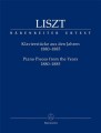 Franz Liszt: Klavierstucke aus den Jahren - Piano Pieces from the Years - utwory fortepianowe z lat 1880-1885 - nuty na fortepian