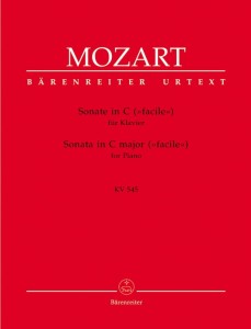 Wolfgang Amadeus Mozart: Sonate in C-dur KV 545 'Facile' - Sonata in C major - Sonata fortepianowa C-dur - nuty na fortepian