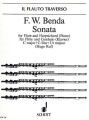Friedrich Benda: Sonata C major for Flute and Harpsichord - sonata fletowa C-dur - nuty na flet poprzeczny z fortepianem