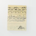 Notes z karteczkami (białe i indeksujące) samoprzylepnymi z motywem nut Chopina 10,5x7,5cm