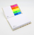 Notes z karteczkami (białe i indeksujące) samoprzylepnymi z motywem nut Chopina 10,5x7,5cm