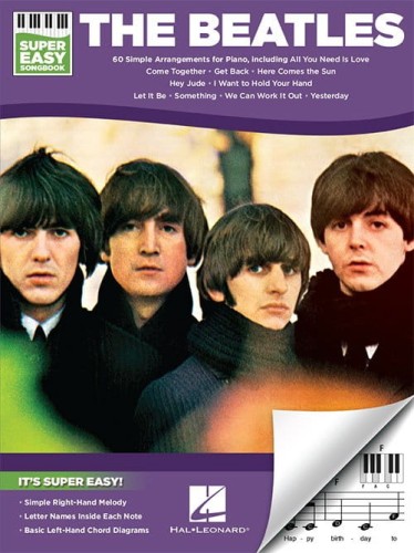 Super Easy Songbook: The Beatles - proste nuty literowe na pianino lub keyboard - 60 piosenek