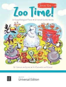 James Rae: Zoo Time! - 12 Easy Zoological Pieces for Clarinet and Piano - nuty na klarnet z fortepianem