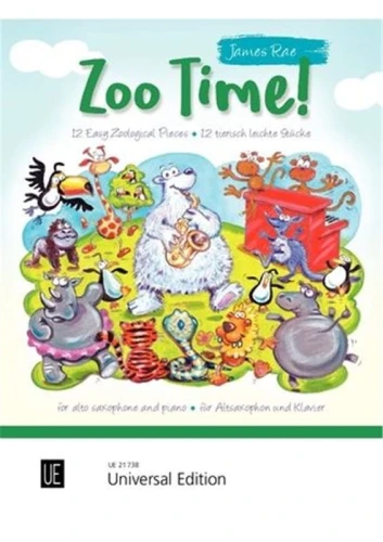 James Rae: Zoo Time! - 12 Easy Zoological Pieces for Alto Saxophone and Piano - nuty na saksofon altowy z fortepianem