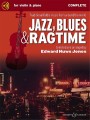 Jazz, Blues & Ragtime - Edward Huws Jones - nuty na skrzypce i fortepian (+ audio online)