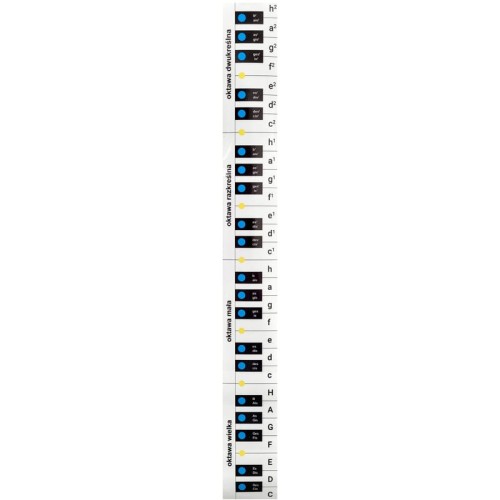 Klawiatura magnetyczna - pionowa orientacja 97x11cm - pomoc edukacyjna dla dzieci