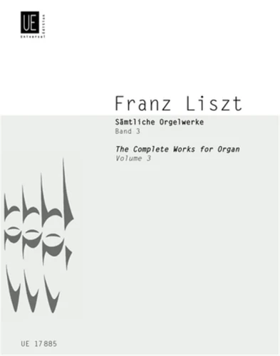 Franz Liszt: Samtliche Orgelwerke III - Complete Works for Organ 3 - dzieła organowe - nuty na organy