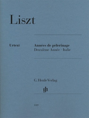 Franz Liszt: Années de pèlerinage - Deuxième Année Italie - Lata pielgrzymstwa - Rok drugi Włochy - nuty na fortepian