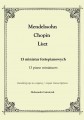 Mendelssohn, Chopin, Liszt: 13 miniatur fortepianowych - transkrypcja na organy - Aleksander Leśniczuk - nuty na organy