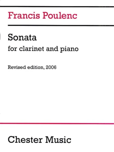 Francis Poulenc: Sonata For Clarinet and Piano - nuty na klarnet i fortepian