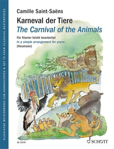 Camile Saint-Saens - Karnawał Zwierząt - proste opracowanie na fortepian