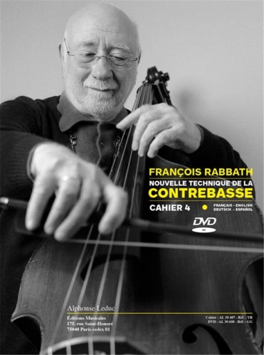Francois Rabbath: Nouvelle Technique de la Contrebasse 4 - A New Technique for the Double Bass 4 - szkoła gry na kontrabasie