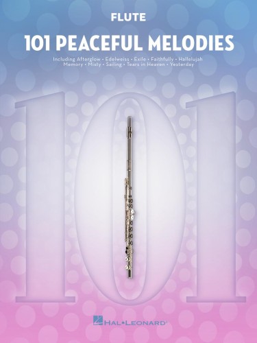 101 Peaceful Melodies: Flute - nuty na flet poprzeczny