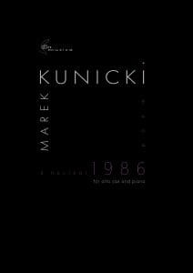 Marek Kunicki: 1986 - A Nuclear Poem - nuty na saksofon altowy i fortepian