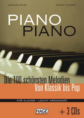 Piano Piano 1 - Die 100 schönsten Melodien von Klassik bis Pop - Leicht arrangiert (+ 3 płyty CD) - nuty na pianino dla początkujących