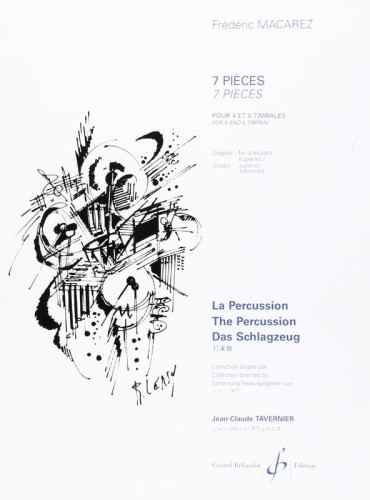 Frederic Macarez: 7 Pieces pour 4 et 5 Timbales - 7 Pieces for 4 and 5 Timpani - nuty na kotły