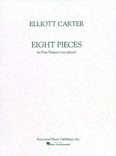 Elliott Carter: Eight Pieces for Four Timpani - 8 utworów - nuty na kotły