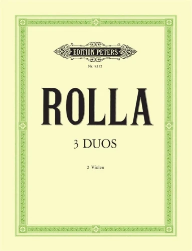 Alessandro Rolla: 3 Duos fur 2 Violen Nr. 1-3 - nuty na dwie altówki