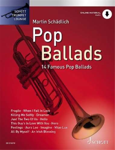 Schott Trumpet Lounge: Pop Ballads (+ audio online) - 14 znanych ballad na trąbkę z fortepianem - Martin Schädlich