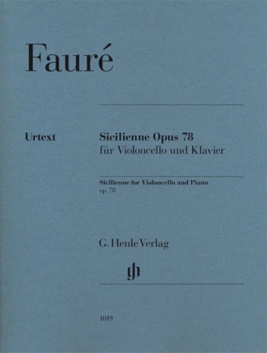 Gabriel Fauré: Sicilienne op. 78 for Violoncello and Piano - Siciliana - nuty na wiolonczelę i fortepian