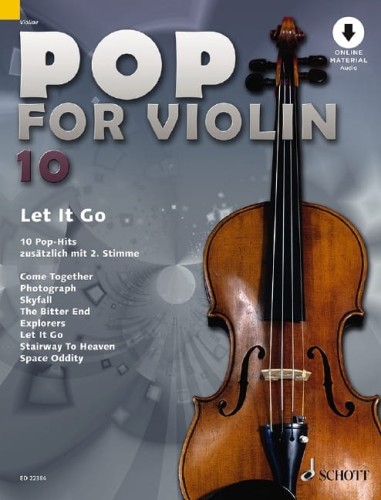 Pop For Violin 10 - Let It Go (+ audio online) - popowe hity na skrzypce solo lub dwoje skrzypiec - łatwe opracowanie
