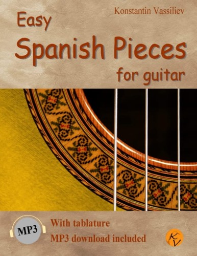 Konstantin Vassiliev: Easy Spanish Pieces for Guitar (+ audio online) - nuty na gitarę klasyczną z tabulaturami