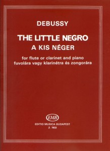 Claude Debussy: The Little Negro for Flute or Clarinet and Piano - nuty na flet poprzeczny lub klarnet i fortepian