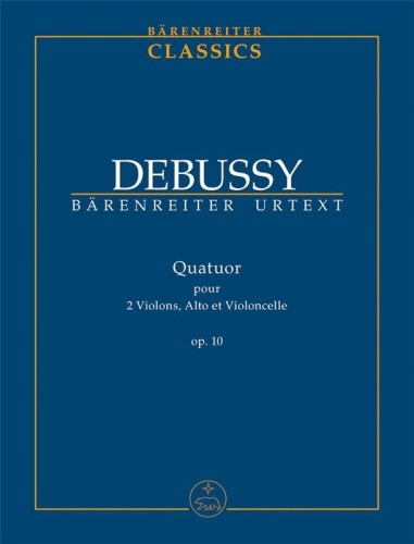 Claude Debussy: Quatuor pour 2 Violons, Alto et Violoncelle op. 10 - partytura studyjna