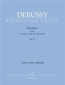 Claude Debussy: Quatuor pour 2 Violons, Alto et Violoncelle op. 10 g-moll - nuty na kwartet smyczkowy