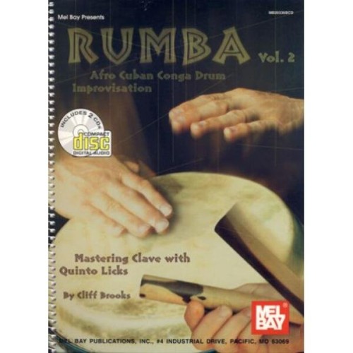Cliff Brooks: Rumba Afro-Cuban Conga Drum Improvisation 2 (+ 2 płyty CD) - szkoła gry na instrumentach perkusyjnych