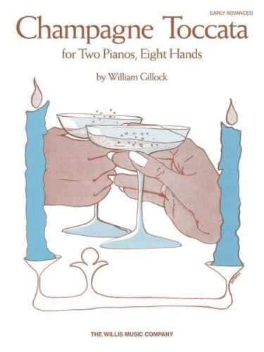 William Gillock: Champagne Toccata - 2 Pianos, 8 Hands - nuty na osiem rąk, dwa fortepiany