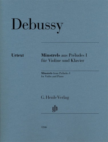Claude Debussy: Minstrels from Préludes I for Violin and Piano - Minstrele - nuty na skrzypce i fortepian