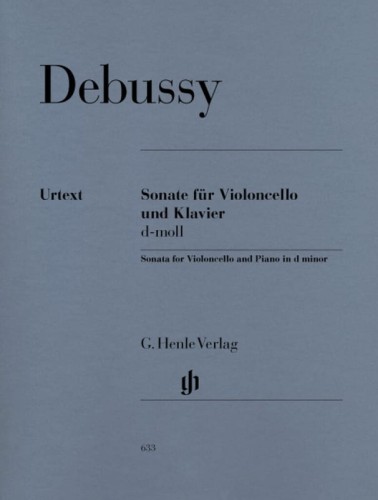 Claude Debussy: Violoncello Sonata d minor - sonata wiolonczelowa d-moll - nuty na wiolonczelę z fortepianem