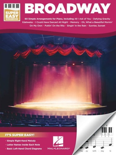 Super Easy Songbook: Broadway - proste nuty literowe na pianino lub keyboard - 60 piosenek