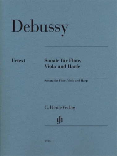 Claude Debussy: Sonata for Flute, Viola and Harp - nuty na flet poprzeczny, altówkę i harfę