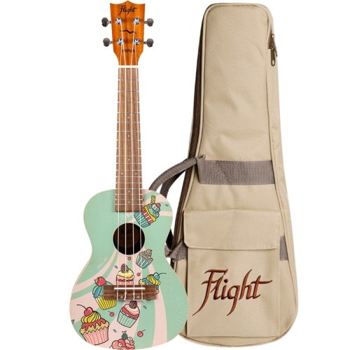 Flight Art AUC33 Cupcake - drewniane ukulele koncertowe + pokrowiec